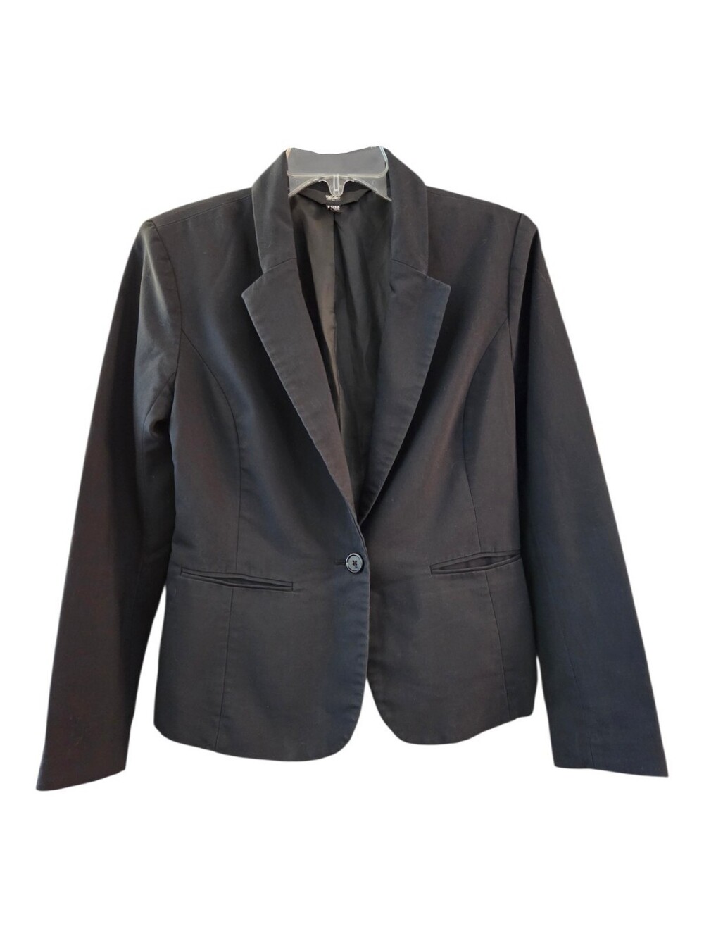 Massimo Women's Black  Classic Single-Button Tailored Blazer - Size M